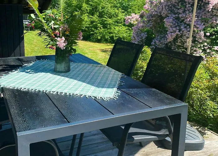 Black Wooden Near Forest And Vakantiehuis Melby